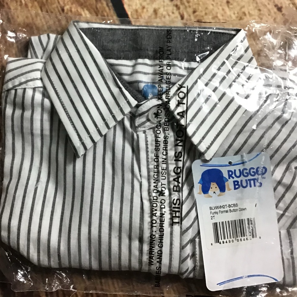 Rugged Butts button down shirt & pant set NIP☘️